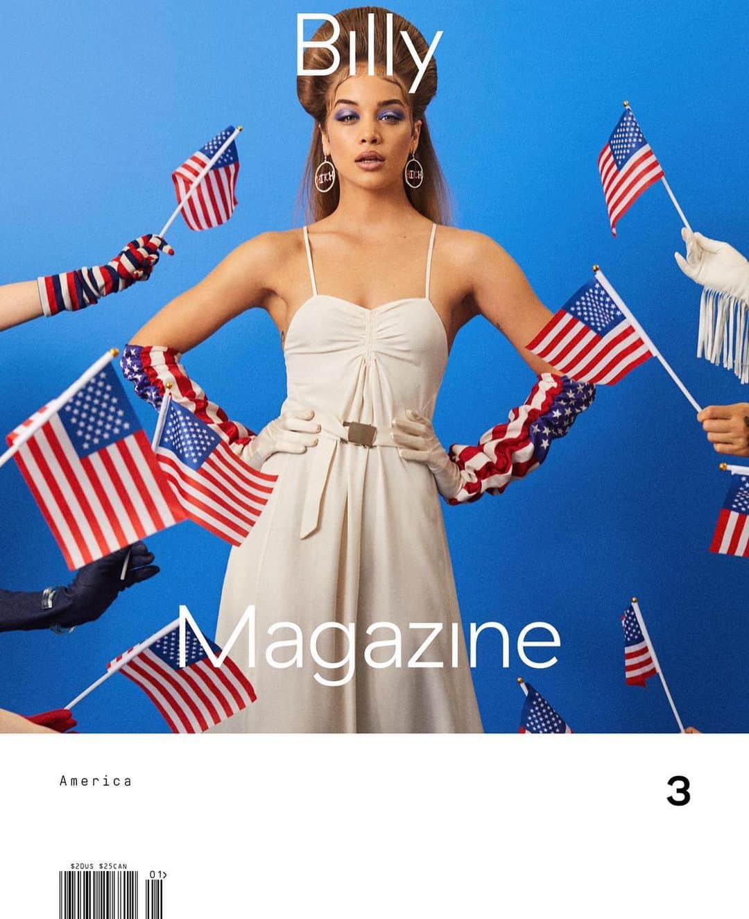ジャスミン・サンダースさんのインスタグラム写真 - (ジャスミン・サンダースInstagram)「Red, white, and BOO-YAH 🇺🇸 @billy_magazine Cover + Spread」7月12日 9時24分 - goldenbarbie