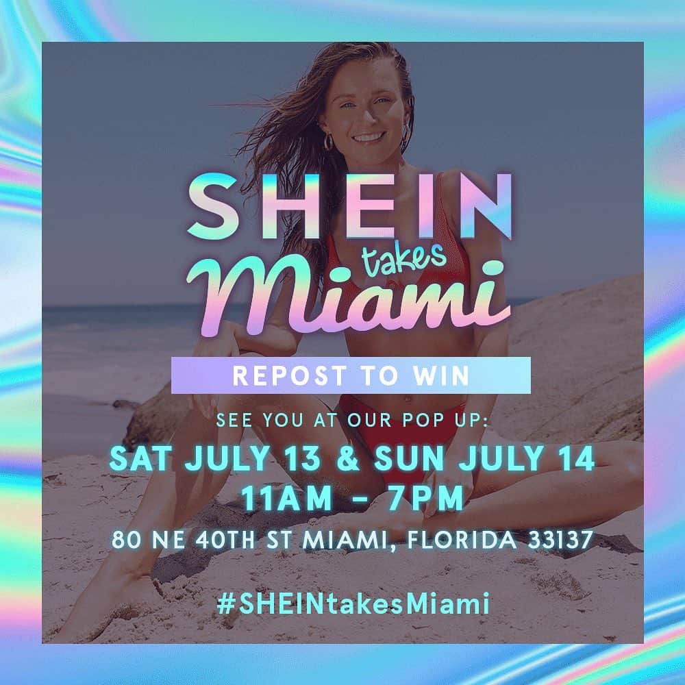SHEINさんのインスタグラム写真 - (SHEINInstagram)「✨GRAB YOUR ITTY BITTY POLKA DOT BIKINI, GET READY FOR SWIM WEEK! 👙🌴 *GIVEAWAY ALERT* 💥 ✈SHEIN is coming to Miami, FL! 🙌 Come shop our exclusive SHEIN capsule collection inspired by Miami Swim Week! We’re so excited to set up our swim shop and meet our Miami #SHEINgals ! Help us spread the word and WIN a gift card or Free Shipping along the way! 💕💕 DATE: 2019/7/13-2019/7/14 11AM-7PM How To Enter: 1. Must be following @sheinofficial and @shein_us 2. Repost this announcement to your IG using the hashtag #SHEINtakesMiami 3. Tag 3 friends in the comments below! 🎁Prizes:  1 Winner - $300 2 Winners will each win - $150 2 Winners will each win - $100 5 Winners will each win - $50 5 Winners will Receive Free Shipping for a YEAR!  Winners Announced on @shein_us Good luck babes!! 💓Use code "MERMAID15" for extra 15% off for only in us.shein.com.😍💗 Please note: Sales promotion Only Available in miami Pop-up store💓」7月12日 8時11分 - sheinofficial