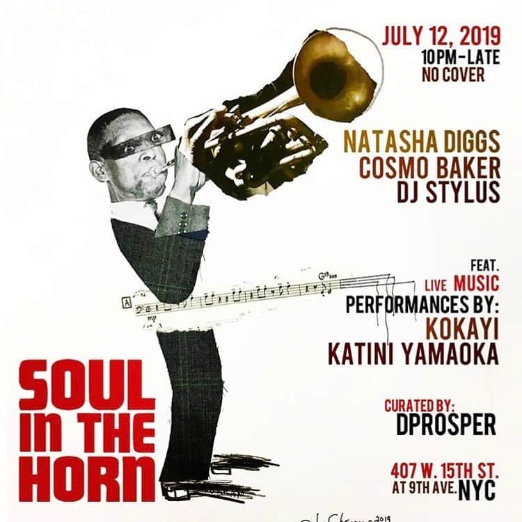 Katini Yamaokaさんのインスタグラム写真 - (Katini YamaokaInstagram)「Tomorrow July 12th! I will be performing at one of New York's most soulful parties #soulinthehorn held at @chelseamusichall with my amazing dancers @nataly__santiago and @tritri_0 ! Kicking off at 10pm, riding into the late evening ✨🎶」7月12日 0時22分 - katinimusic