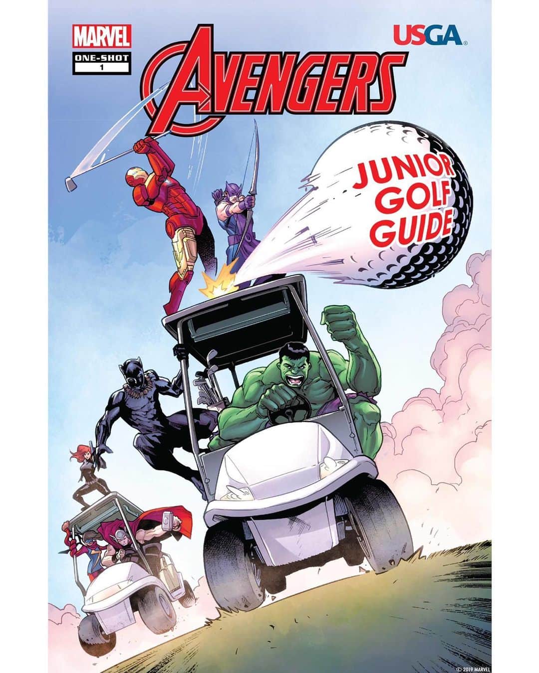 Marvel Entertainmentさんのインスタグラム写真 - (Marvel EntertainmentInstagram)「Junior Golfers, assemble! The @USGA and Marvel have teamed up to teach kids the basics of golf with super educational products. Head over to usgapublications.com to order now.」7月12日 2時02分 - marvel