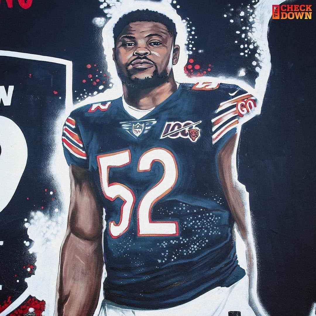 NFLさんのインスタグラム写真 - (NFLInstagram)「Ring up a 99 rating for Khalil Mack too! 🚨🚨 Who will be the last player to join the #99Club on @thecheckdown's mural?」7月12日 3時02分 - nfl