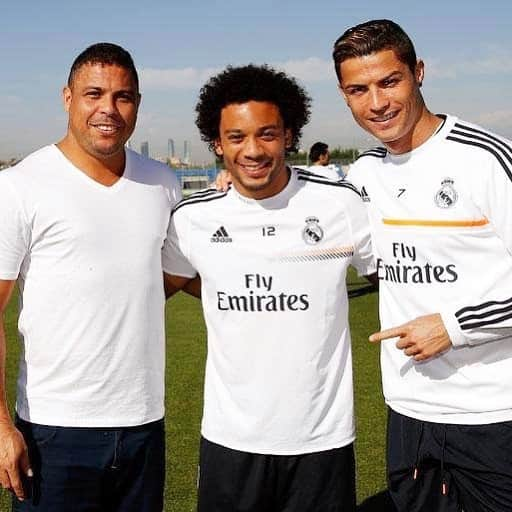 のインスタグラム：「Ronaldo,Marcelo & Cristiano ! @realmadrid 📸」