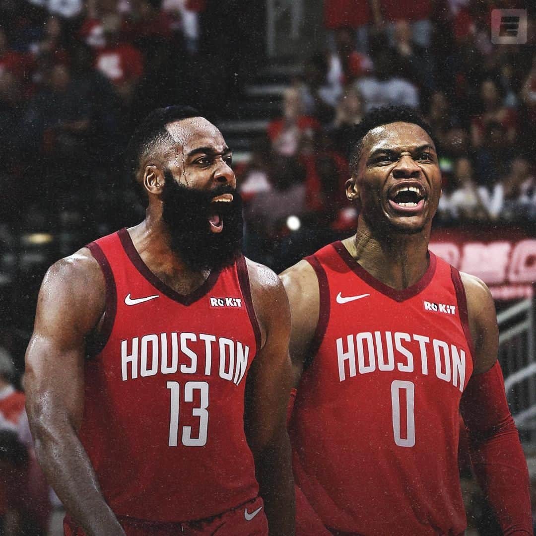 espnさんのインスタグラム写真 - (espnInstagram)「James Harden and Russell Westbrook are back together 🚀, per @wojespn and @royceyoung.」7月12日 9時36分 - espn