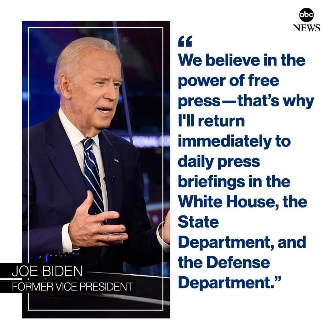 ABC Newsさんのインスタグラム写真 - (ABC NewsInstagram)「In foreign policy speech, former Vice President Joe Biden criticizes Pres. Trump, saying the U.S. only has "one opportunity to reset this democracy after Trump." #joebiden #donaldtrump #foreignpolicy #2020 #politics」7月12日 5時15分 - abcnews