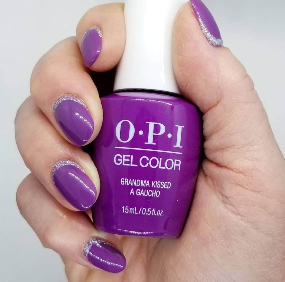 OPIさんのインスタグラム写真 - (OPIInstagram)「Everything is better with a little sparkle ✨ Use #GrandmaKissedAGaucho and #TinkerThinkerWinker in #OPIGelColor to recreate @chelseas_nails perfect purple mani!⁠ ⁠ #purplenails #sparkle #manicure #notd #nailpolish #nails #cute⁠ ⁠ ⁠」7月12日 6時00分 - opi