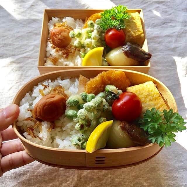 のインスタグラム：「Naomiさんのお弁当レシピ第3回！﻿ 毎日のお弁当づくりに一品、手作りのおかずを加えて楽しみましょう♪﻿ …﻿﻿ 【特集】naomiのお弁当vol.3﻿ ﻿ こんにちは。naomiです。﻿ ﻿ 暑くなり、蒸し蒸しとした日もありますが、皆さん体調はいかがでしょうか。﻿ 今回も毎日のお弁当作りの参考にして頂けたら幸いです〜♪♪﻿ ﻿ から揚げの下味に酢（またはレモンのしぼり汁）を加えて漬け込むことで柔らかく仕上がります。﻿ ﻿ 酸味は加熱する間に飛んでしまうので、味に大きな影響は出ず、冷めてもおいしく作るポイントとなります。﻿ ﻿ 通常、蓮根やごぼうは白く仕上げる際は水や酢水につけて変色を防ぐ下処理がありますが、今回は揚げもので、蓮根とごぼうの香りをより残したいので、それは行わず・・・﻿ ﻿ また、水にさらすと蓮根などは水がたまりやすく、油はねの原因にもなります。﻿ ﻿ 毎日のお弁当作りに一品手作りのおかずを加えて、楽しんでみてください♡﻿ ﻿ それではまた、次回。﻿ …﻿﻿ ﻿ naomiさんの記事は、「くらしくふくい」で読むことができます♪プロフィール（ @kurashiku_fukui ）内のリンクをクリックしてご確認ください♪﻿ ﻿ *****************************************************﻿﻿ 「ママとして、妻として、女性として」﻿﻿ ﻿﻿ 福井県は全国的に見ても共働き率の高い「働きもの」の土地柄。そんなくらしの中で、1人で何役もこなす福井の女性たちに「もっと楽しく」「もっと私らしく」福井のくらしを楽しんで欲しい。﻿﻿ ﻿﻿ 「くらしくふくい」は、そんな女性を応援するために、福井で生まれた地元の情報サイトです。﻿﻿ ﻿*****************************************************」