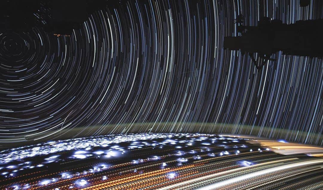 NASAさんのインスタグラム写真 - (NASAInstagram)「Starry Night 2.0 🌆🌟⚡️🛰️⁣ ⁣ City lights, stars, lightning storms and satellite flares make up this composite of individual, layered photos. It’s amazing what you can capture outside the window of an orbital lab 220 miles above Earth. Enjoy this sky high view from one of our @NASAAstronauts Christina Koch aboard the International Space Station (@iss). ⁣ ⁣ Image Credit: NASA/@astro_christina⁣ ⁣ #AllofTheLights #ShineBright #DontDimYourLight #Glowing #NASA #Space」7月12日 6時09分 - nasa