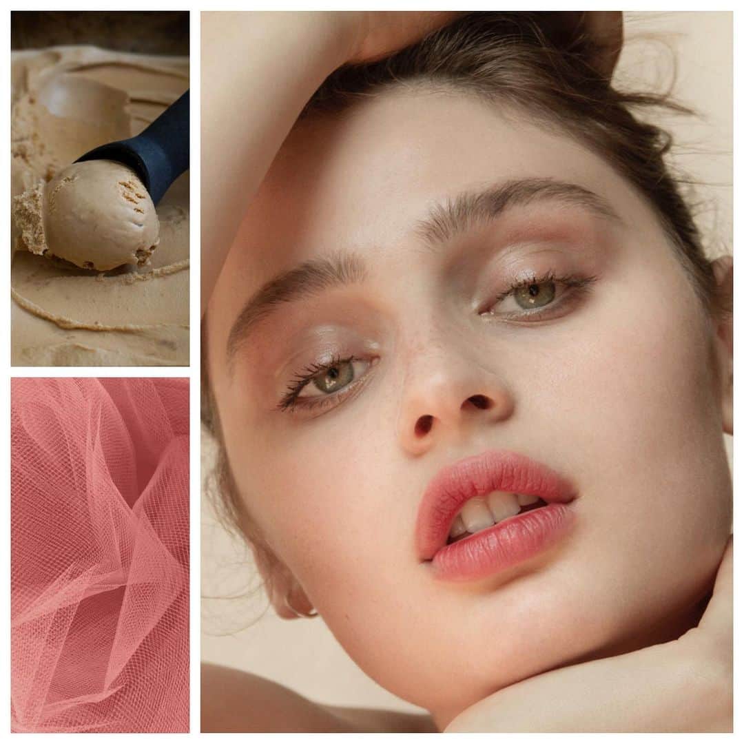 JO BAKERのインスタグラム：「L I L L I Y A • S C A R L E T T 🇺🇸 Soft...summer femme feelings... on #lilliyascarlett for @venimagazinebts  Photog @rierasmussen  Style @charroxstylist  Hair @bridgetbragerhair  Makeup by me #jobakermakeupartist using @chantecaille #colorcrush summer collection ....taking Inspo from coffee ice cream and delicate sun drenched rose tones!!! #summermakeup #summerskin  #summertime #makeuplooks」