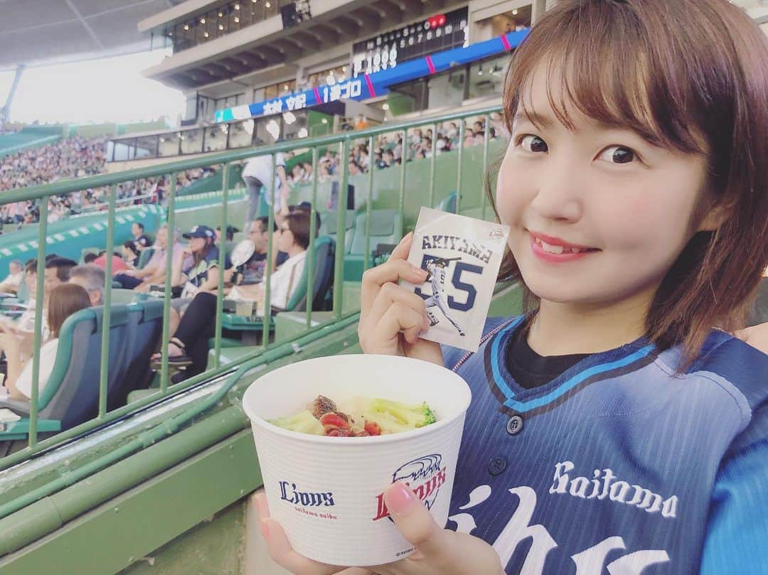 惣田紗莉渚さんのインスタグラム写真 - (惣田紗莉渚Instagram)「きょうは オールスターゲーム⚾︎ 写真は前に 秋山選手の麺を食べた時の🧚‍♂️ #baseball  #allstar」7月12日 17時49分 - sarisari0118