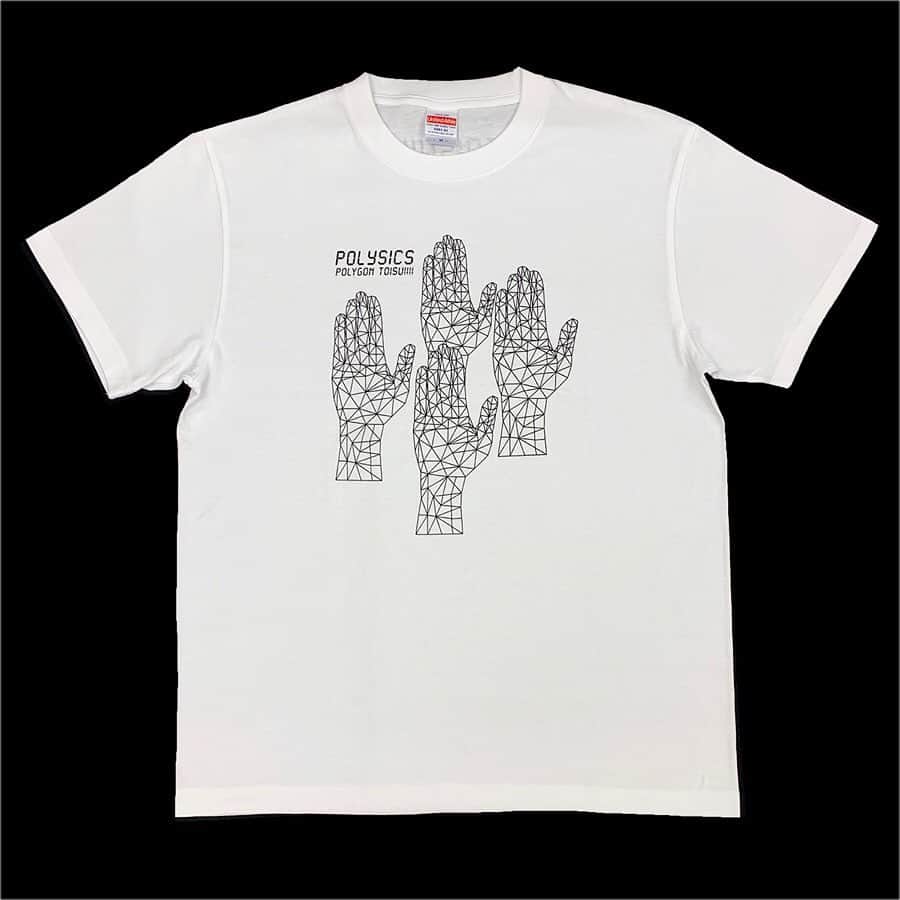 POLYSICSさんのインスタグラム写真 - (POLYSICSInstagram)「【新作グッズ紹介①】ポリゴントイスTシャツ シンプルかつテクノなデザインの新作Tシャツ！ ホワイトとインディゴの2色展開。バックプリントもあります。 . カラー：ホワイト / インディゴ サイズ：S / M / L / XL 価格：3,000円 #POLYSICS #ポリシックス #Tシャツ」7月12日 18時22分 - polysics_official