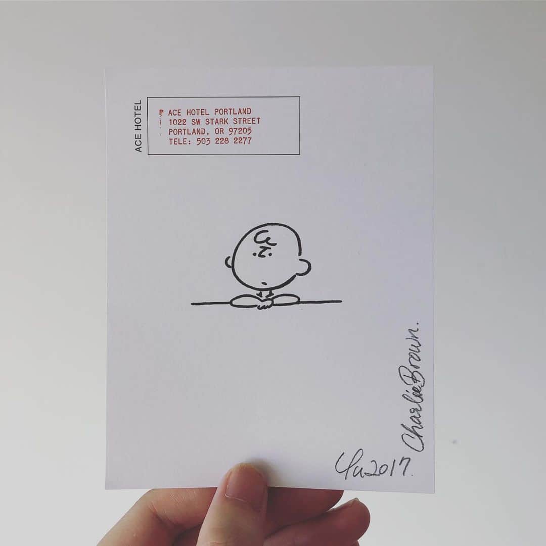 Yu Nagabaさんのインスタグラム写真 - (Yu NagabaInstagram)「Charlie Brown. 懐かしのが出てきた！#charliebrown  #acehotel #yunagaba #kaerusensei #長場雄」7月12日 18時27分 - kaerusensei