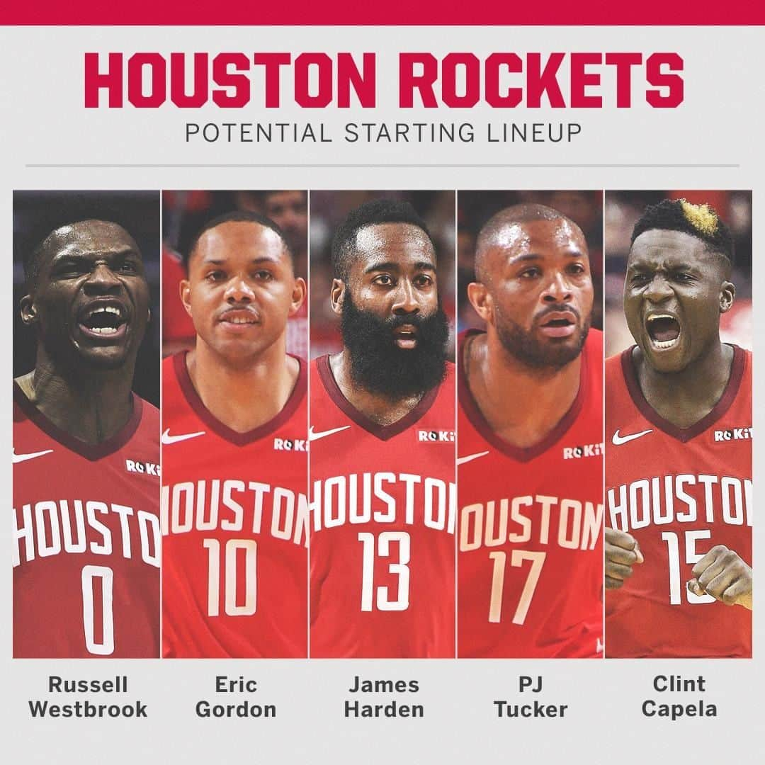 スポーツセンターさんのインスタグラム写真 - (スポーツセンターInstagram)「The new-look Rockets 👀」7月12日 9時43分 - sportscenter