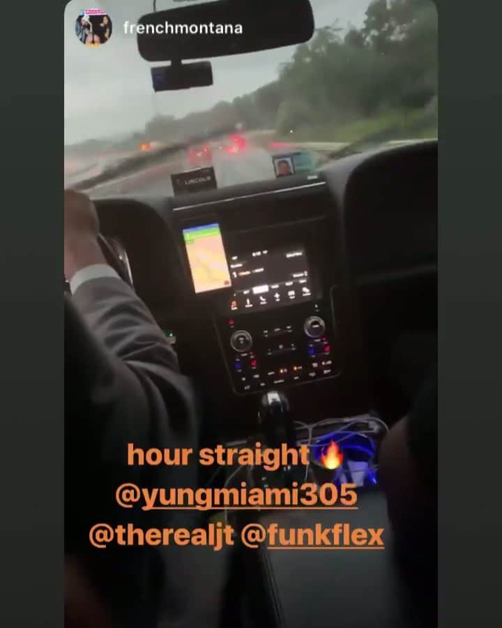 ファンクマスター・フレックスのインスタグラム：「I got these cars cranking!! FunkFlex on the set!!! Vid Via: @frenchmontana (New French / City Girls mean!!!」