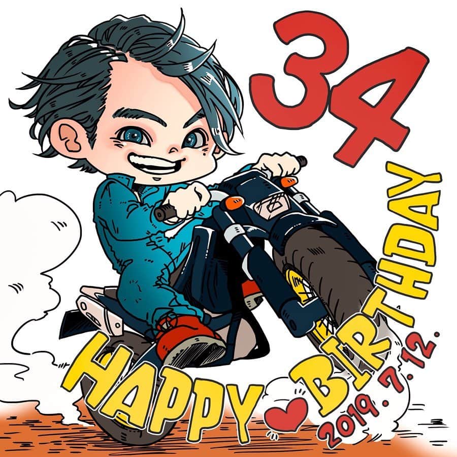 伊阪達也のインスタグラム：「34歳になりました。 みなさんいつもありがとうございます。 #誕生日」