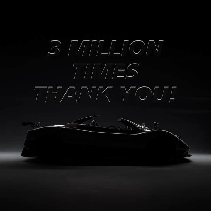 パガーニ・アウトモビリのインスタグラム：「#3millionfollowers 🎉 Dear Pagani friends, we want to celebrate your support with a special gift! 🎁 We selected 3 wonderful Zonda 20th Anniversary wallpapers for you!  Wanna know how to get them? ➡️ Go to the "3 million" Story Highlight and check the wallpaper stories in it ➡️ Pick the ones you like and tap "Download Now"  On IOS: • Tap Download Now • Hold the image and save it on your iPhone  On Android: • Tap Download Now • The download will automatically start on your browser  #pagani #paganiautomobili #3million」