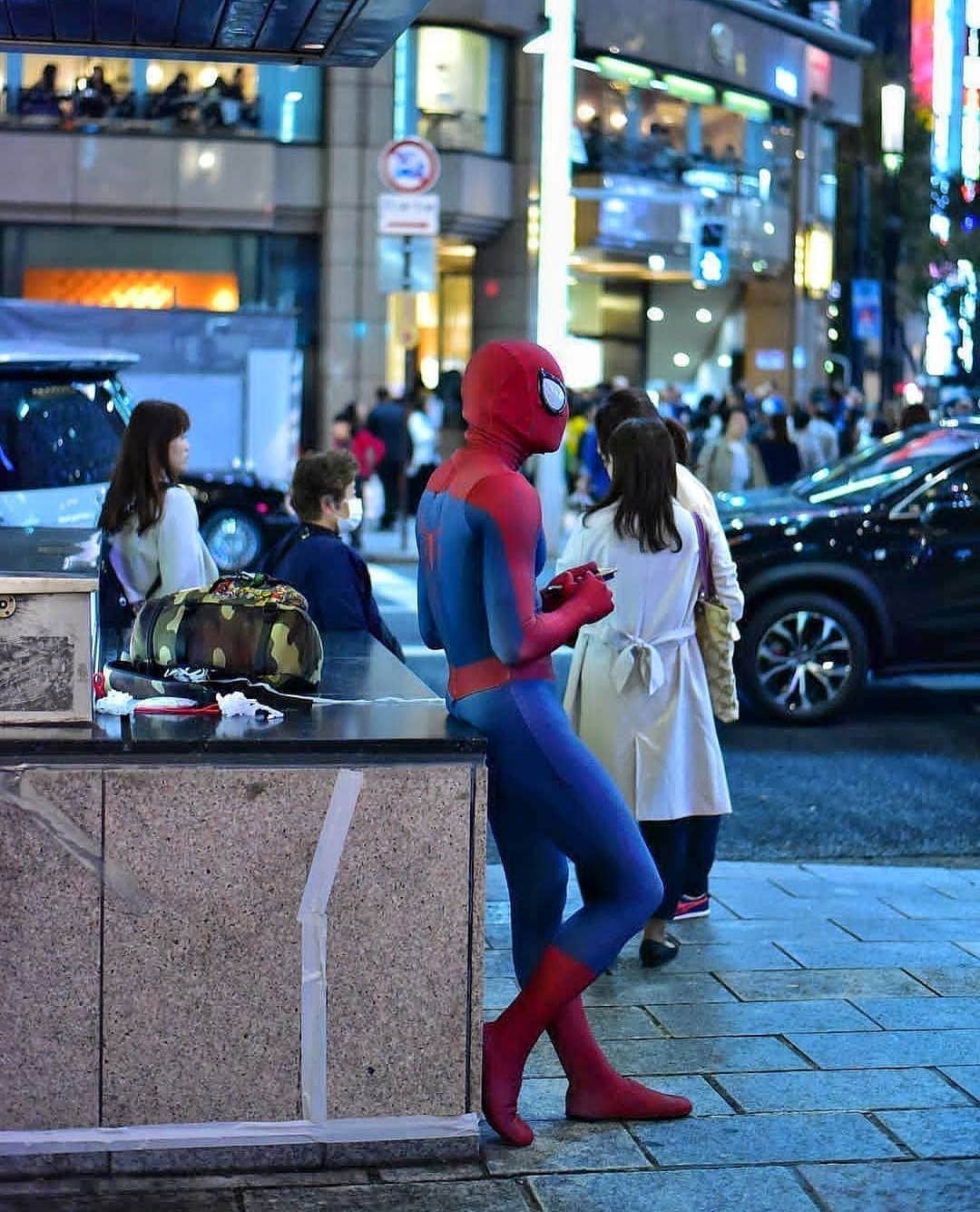 Japanese Spidermanさんのインスタグラム写真 - (Japanese SpidermanInstagram)「ヒーローは常に孤独。  #週末ヒーロー  #スパイダーマン#夜景#銀座#マーベル#一眼レフ#コスプレ#アメコミ#spiderman#ginza#avengers #MARVEL #cosplay #nightview」7月12日 16時01分 - takemix5271