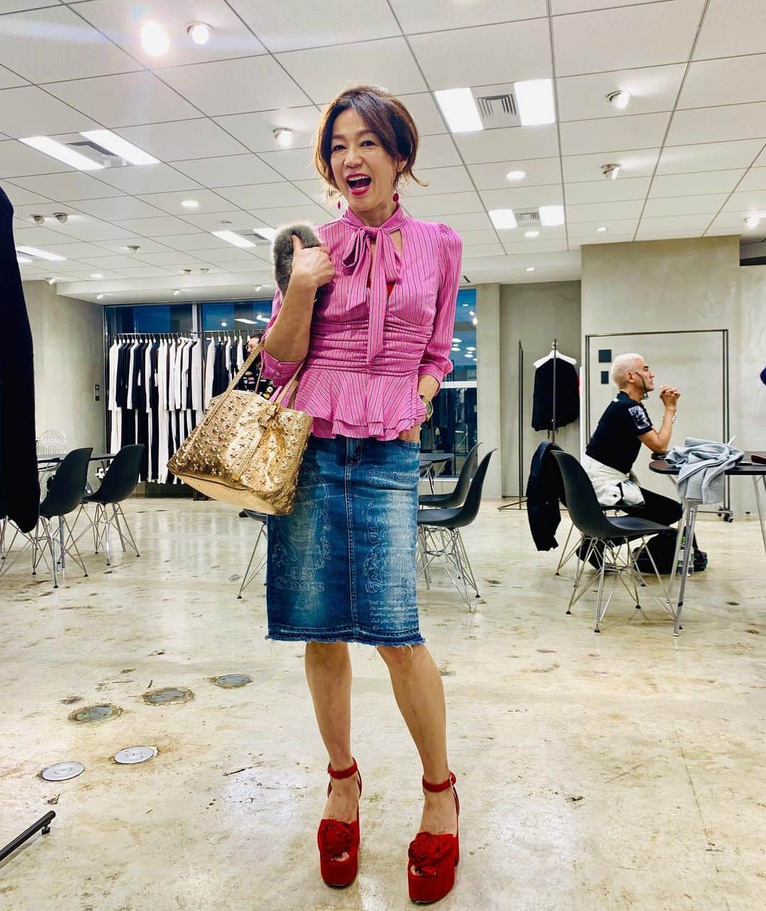 田中杏子さんのインスタグラム写真 - (田中杏子Instagram)「ThReyとParadise!の展示会に行ってきたよー❣️ #akotanaka #threy #paradise!」7月12日 16時55分 - akoakotanaka