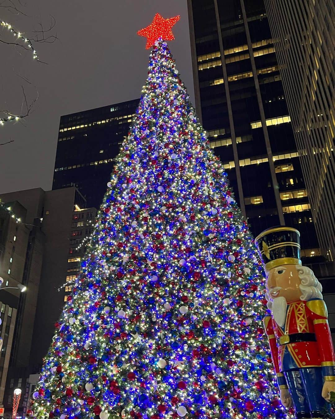 荒木優里さんのインスタグラム写真 - (荒木優里Instagram)「🩷 ロックフェラーセンターのクリスマスツリー🎄✨  NYのクリスマスを代表する場所です🤗❤️ その美しさにうっとり😍😍 近くを通るたびに何度も立ち寄ってしまいます😁💕 最近は連日大混雑ですが😂✨  Fox Squareのツリーは 両サイドにくるみ割り人形の装飾が😆❣️ これまたかわいくて好き🌟  #christmastree #christmaslights  #rockefellercenter #foxsquare #アメリカ生活 #アメリカ暮らし #ニューヨーク #ニューヨーク生活  #ニューヨーク暮らし #ニューヨーク在住 #Newyork #NYC #NY #アメリカ在住日本人 #帯同妻 #渡米記録 #海外生活 #travel #trip #旅行好き #アナウンサー #フリーアナウンサー #荒木優里 #荒木優里のゆるりアメリカ生活」12月14日 13時11分 - yuriaraki0726