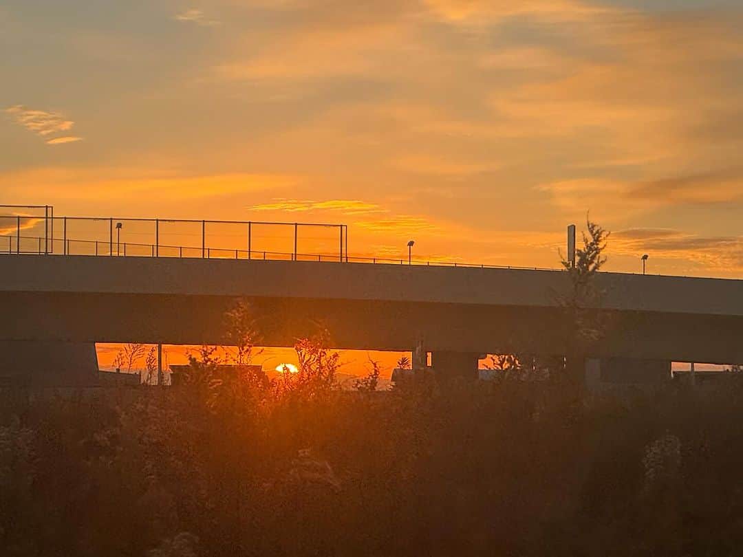 橋本志穂さんのインスタグラム写真 - (橋本志穂Instagram)「今朝はご来光🌅パワーを浴びて いま、夕日の美しさに癒されてます。。  #アクアライン #太陽のパワー」12月14日 15時42分 - shihohashimoto3