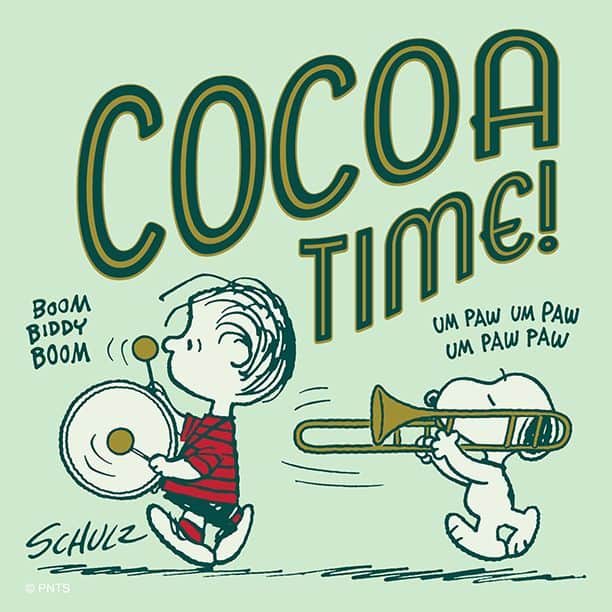 スヌーピーのインスタグラム：「Cocoa time!」