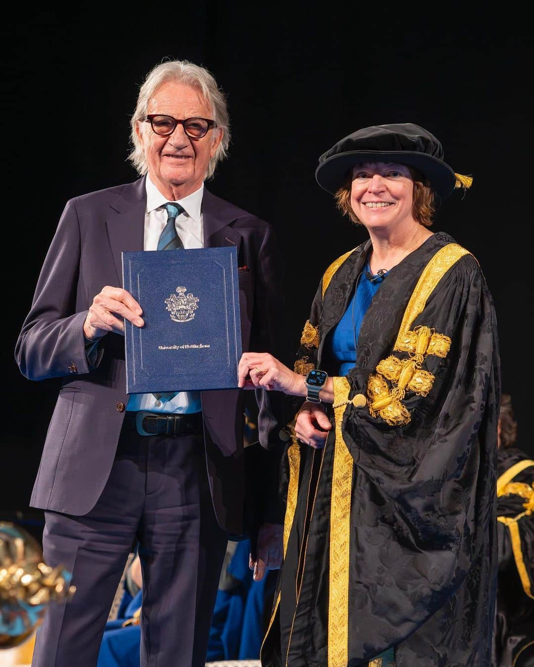 Paul Smithのインスタグラム：「Yesterday, I visited my hometown of Nottingham to receive an honorary degree from @uniofnottingham for my contributions to fashion. This city is where my fashion journey began over 50 years ago, with our tiny three metre square shop, so I’m incredibly grateful for the university’s recognition. To celebrate, we customised a set of mortarboards in partnership with @edeandravenscroft, which will be donated to the university. Each one has a special Paul Smith twist, can you spot it?」