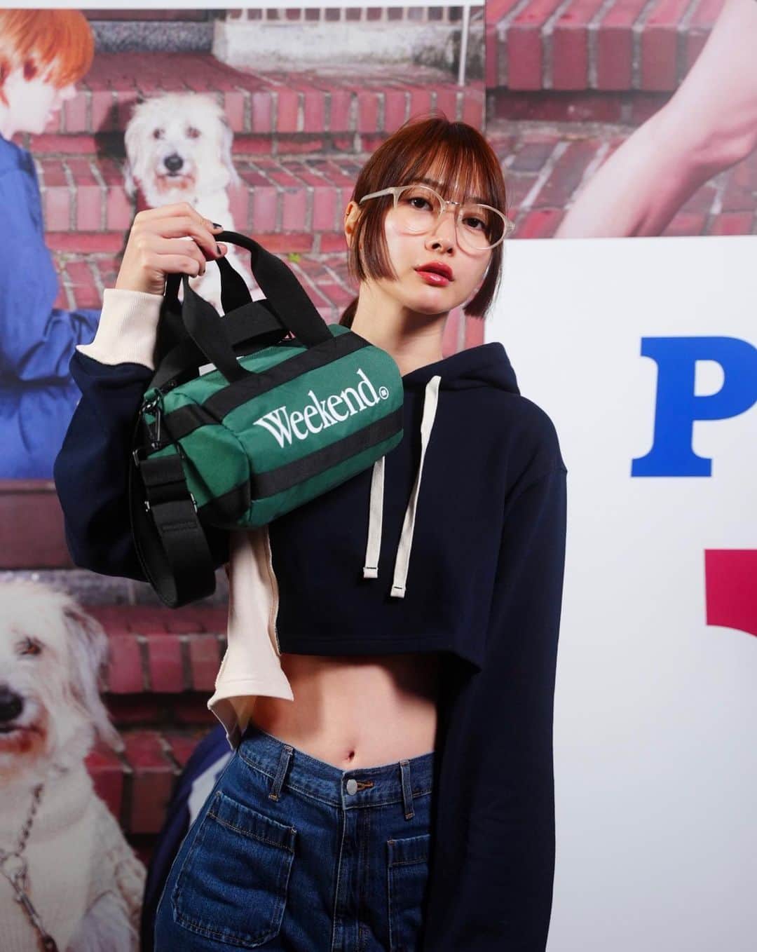 はりーさんのインスタグラム写真 - (はりーInstagram)「@nbb_weekend  ストーリーでまた紹介します♡  すっぴんで行く場所じゃなかったけどみんな優しいので公式写真撮ってもらった🥰🫶 久しぶりにヘソだしファッションでした🕶️」12月14日 20時18分 - kirarin_harry_official