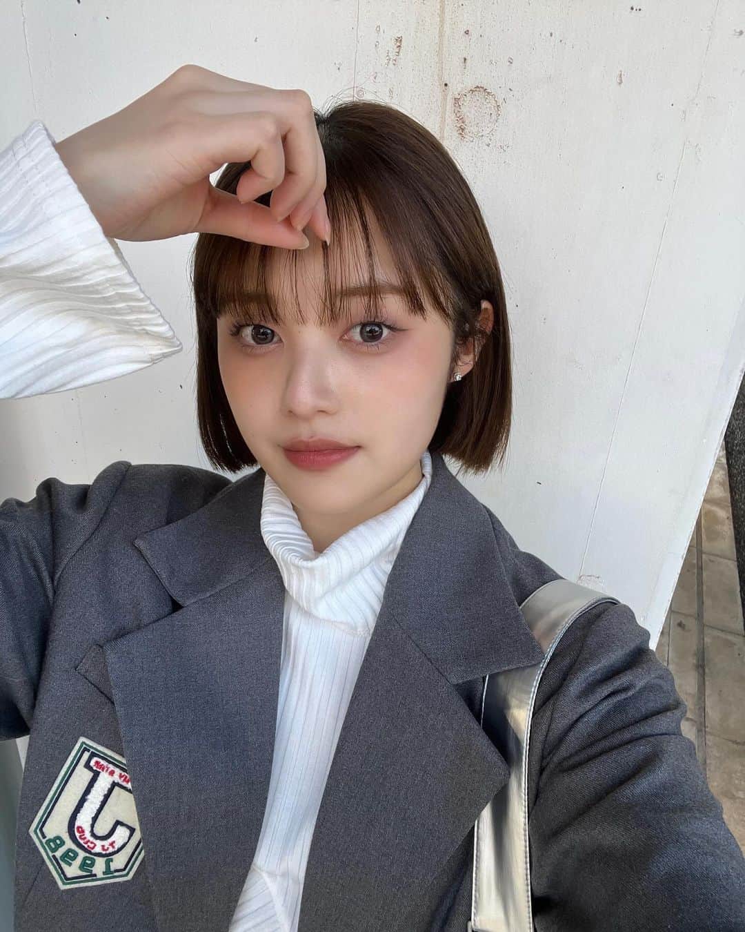福山絢水のインスタグラム：「チーク褒められた日🍑」