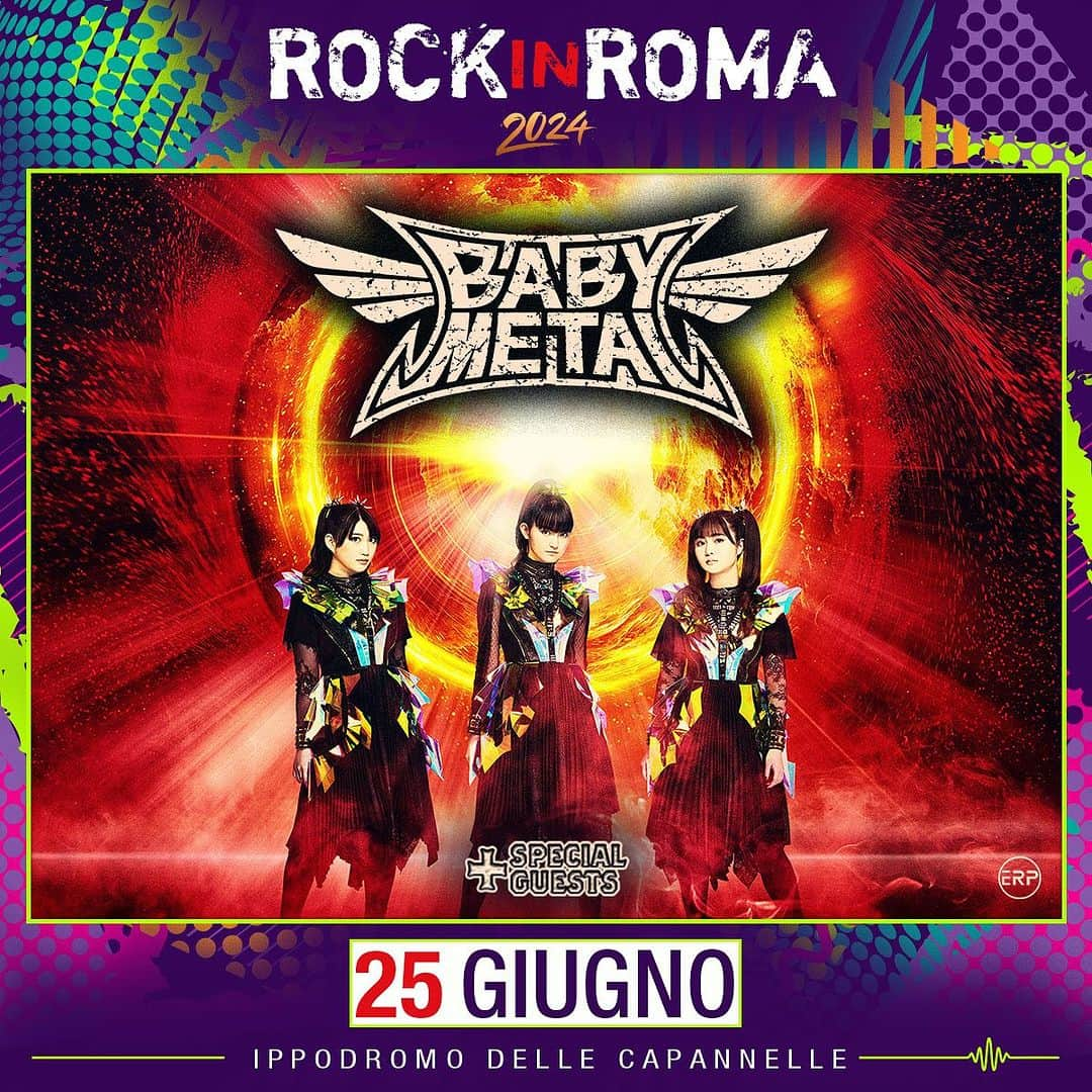 BABYMETALさんのインスタグラム写真 - (BABYMETALInstagram)「BABYMETAL will perform at "Rock In Roma" in June 2024!!💥🦊💥 https://rockinroma.com/en/home/   #BABYMETAL #ROCKINROMA  @rockinroma」12月14日 20時41分 - babymetal_official