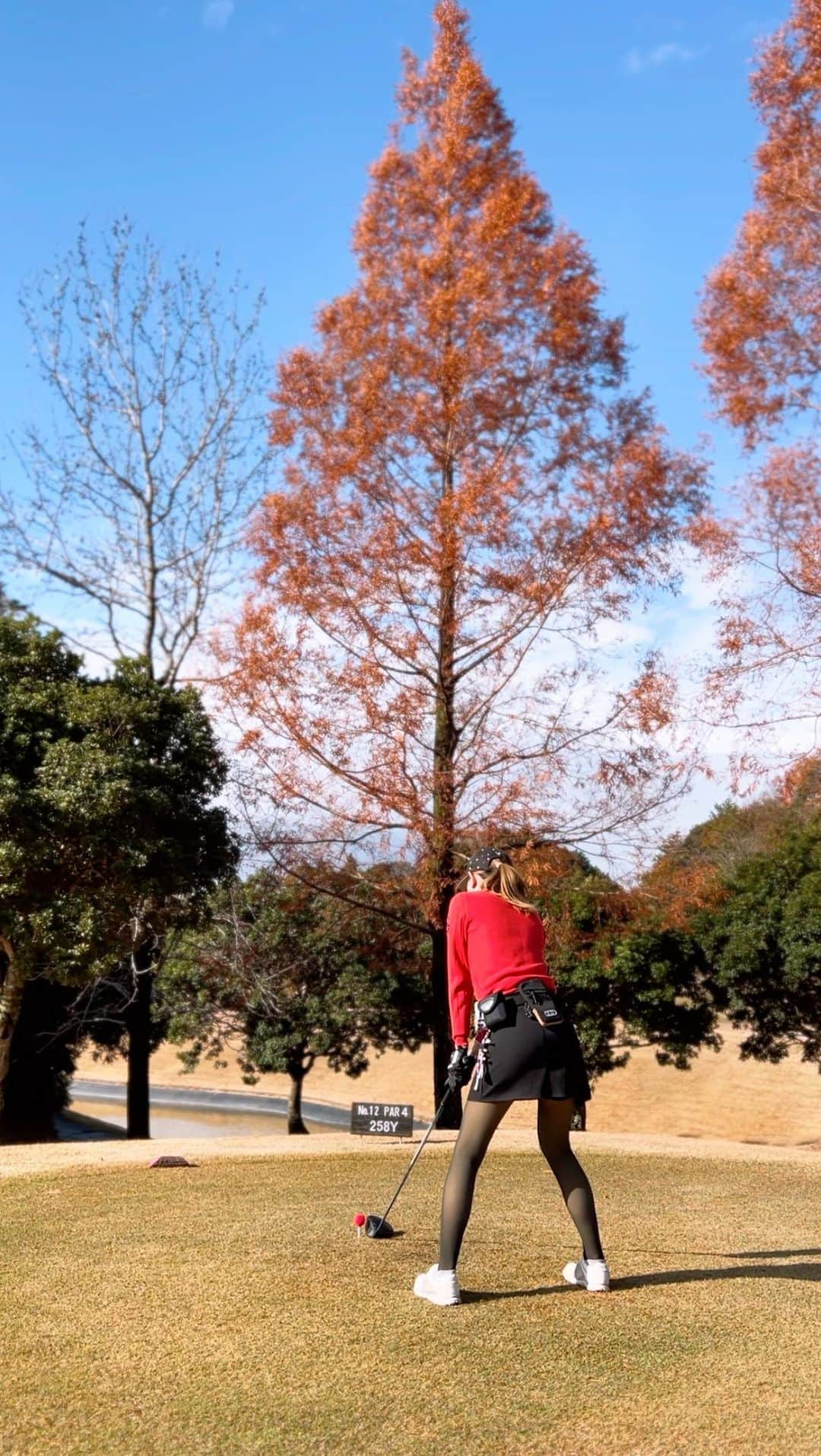 中田有美のインスタグラム：「ドライバーショット動画🏌️‍♀️  最近安定してきたと思ったのに なかなかうまくいかんもんやな〜😂  #ゴルフ動画 #ドライバーショット動画 #ゴルフ女子 #三重ゴルファー」