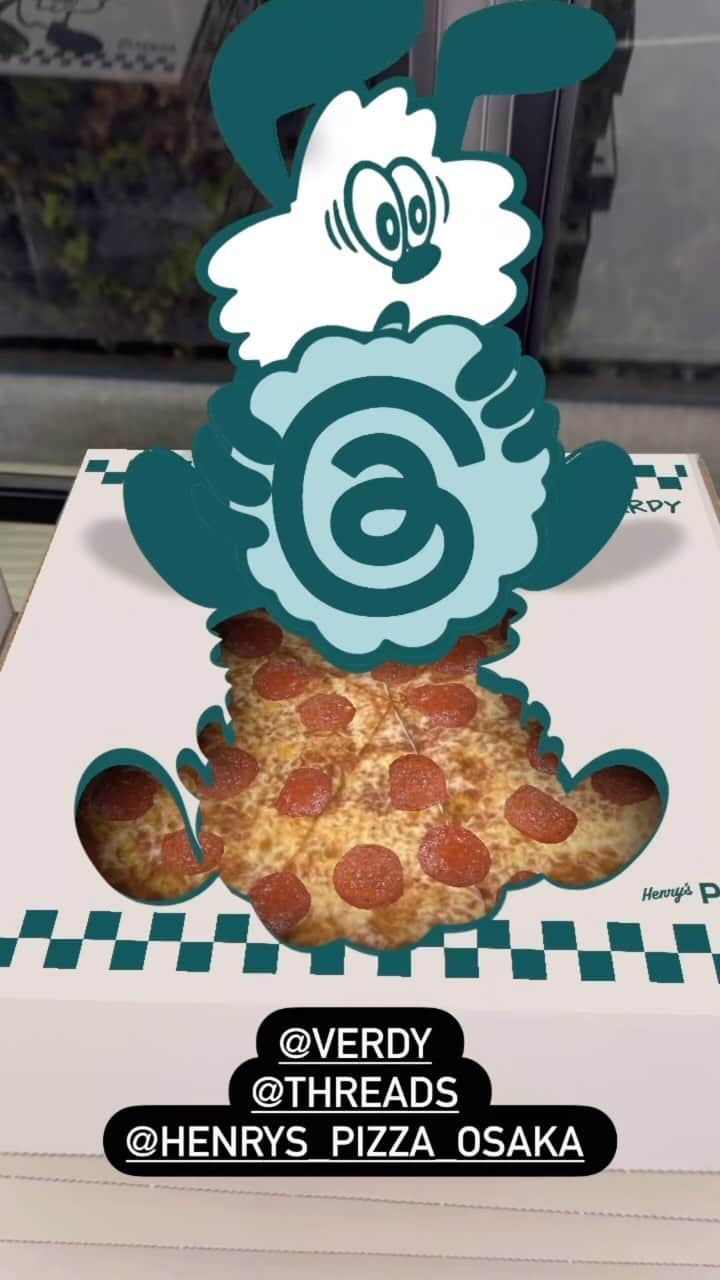 のインスタグラム：「@henrys_pizza_osaka にて @verdy x @threads のスペシャルイベントが開催 Video : Yuki Abe / Hypebeast」