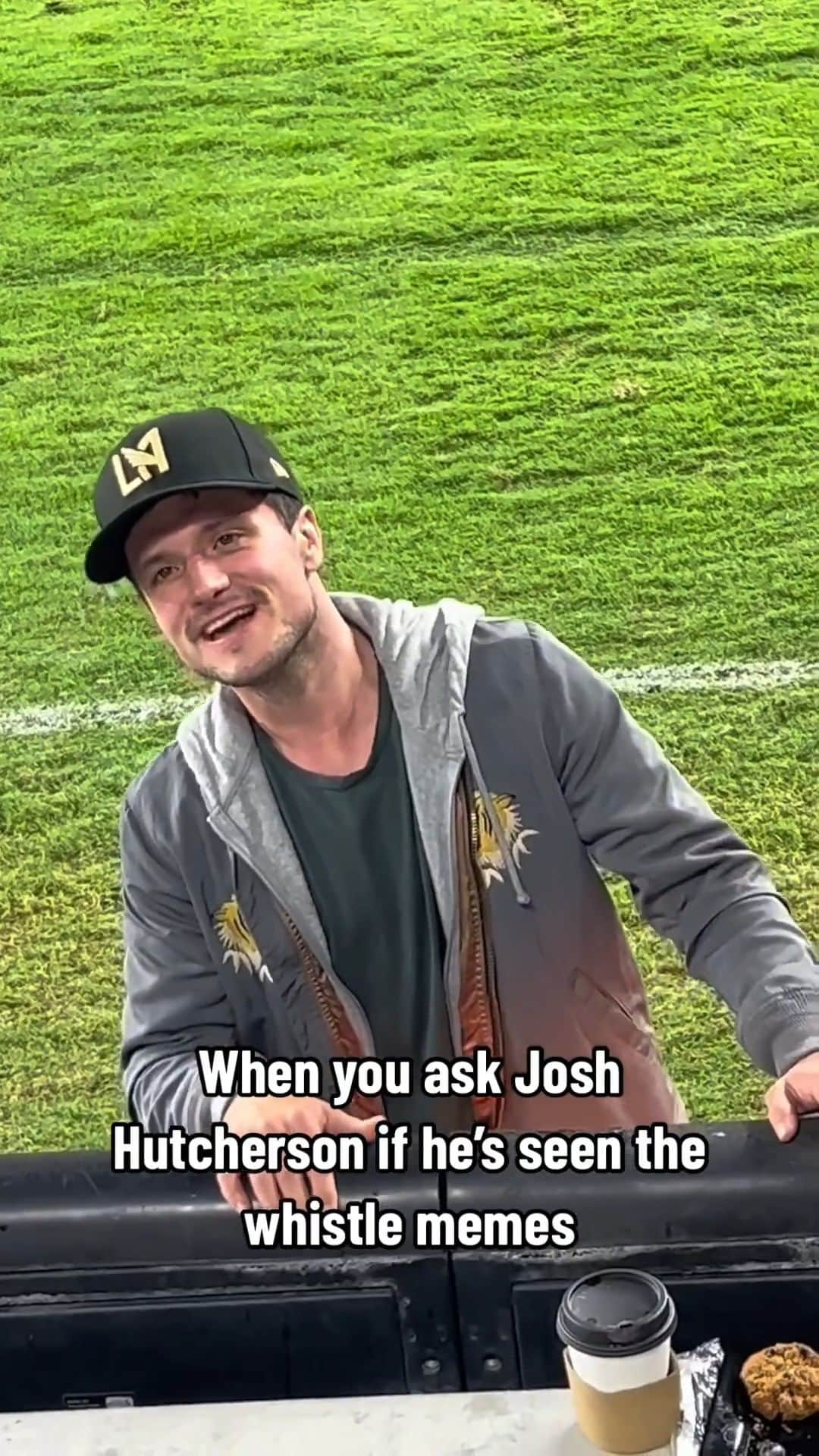 E! Onlineのインスタグラム：「#JoshHutcherson has avoided the whistle meme…he’s the Internet's true victor. #HungerGames (🎥: TT/@motion.thiccness)」