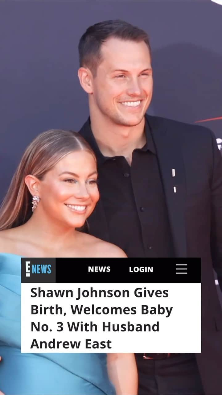 E! Onlineのインスタグラム：「We’re jumping for joy over #ShawnJohnson and #AndrewEast’s new baby. 👶 More on their growing family at the link in our bio.」