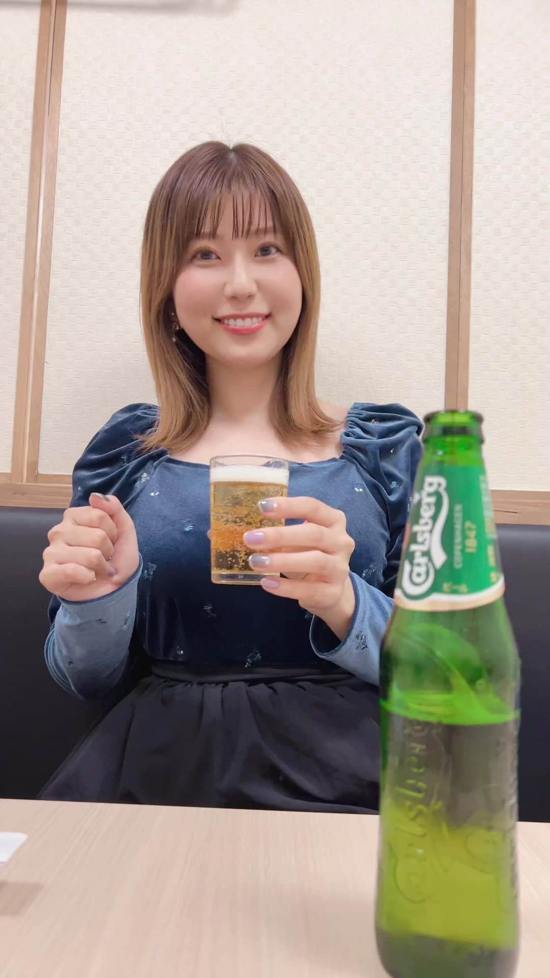 天野麻菜のインスタグラム：「ビール女子。3691」