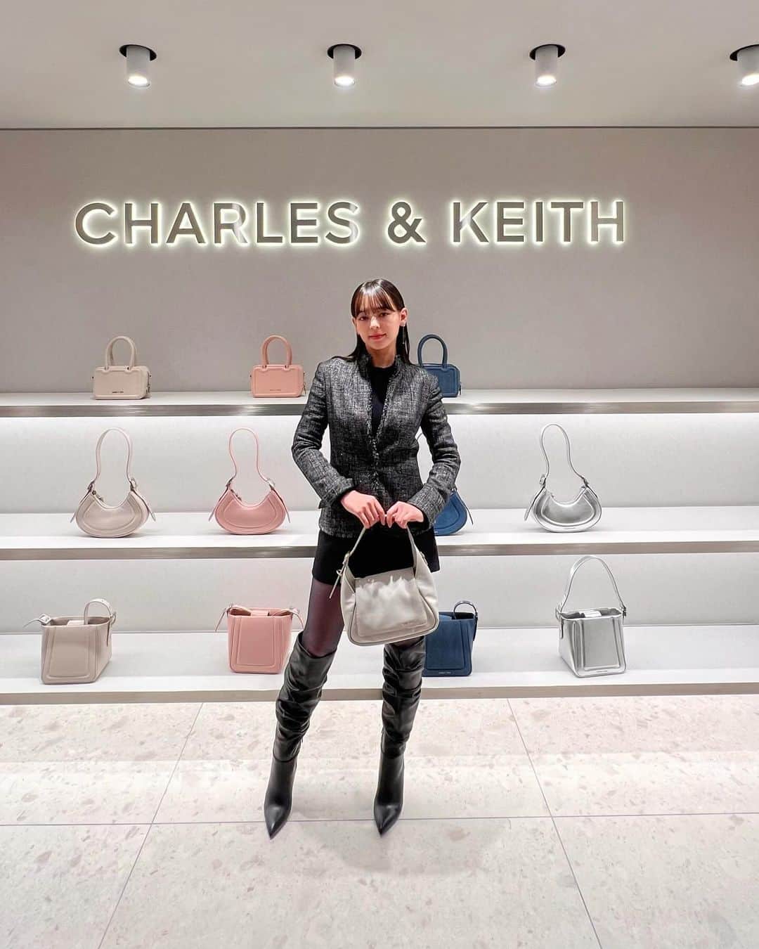 世良マリカさんのインスタグラム写真 - (世良マリカInstagram)「@charleskeith_jp  素敵な新作コレクションが沢山でわくわくしました♪  #pr」12月14日 22時49分 - seramali_jsmn