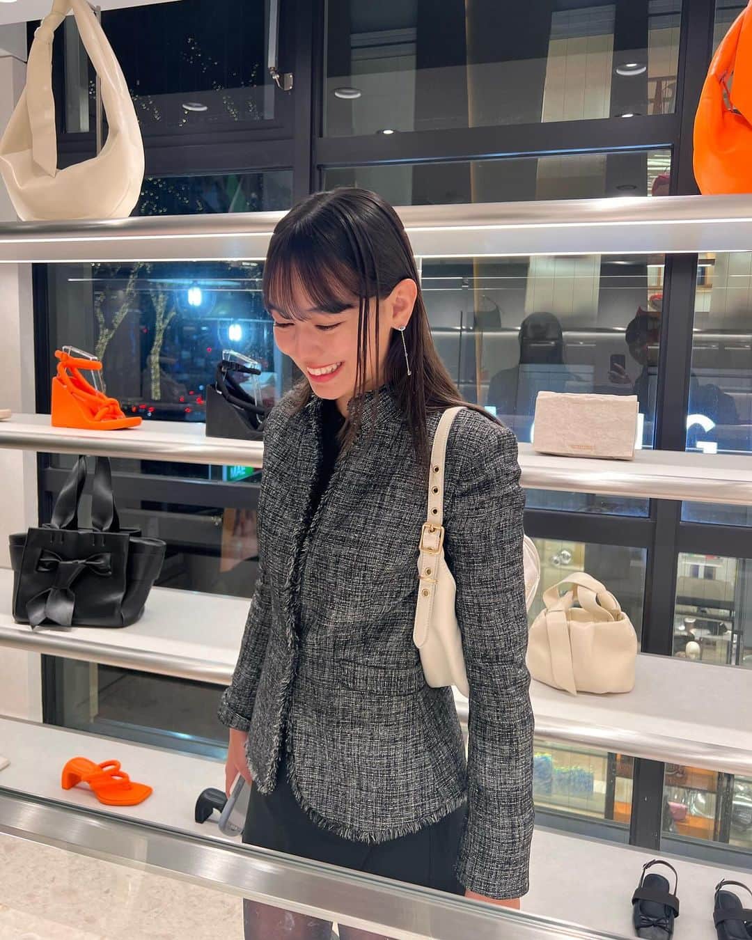 世良マリカさんのインスタグラム写真 - (世良マリカInstagram)「@charleskeith_jp  素敵な新作コレクションが沢山でわくわくしました♪  #pr」12月14日 22時49分 - seramali_jsmn