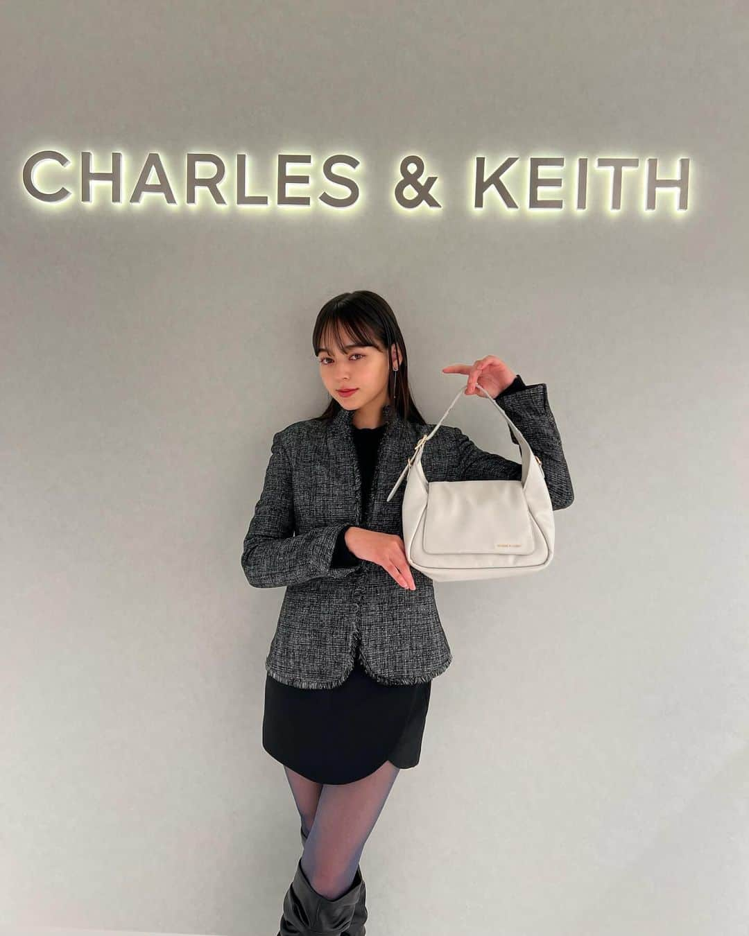 世良マリカさんのインスタグラム写真 - (世良マリカInstagram)「@charleskeith_jp  素敵な新作コレクションが沢山でわくわくしました♪  #pr」12月14日 22時49分 - seramali_jsmn