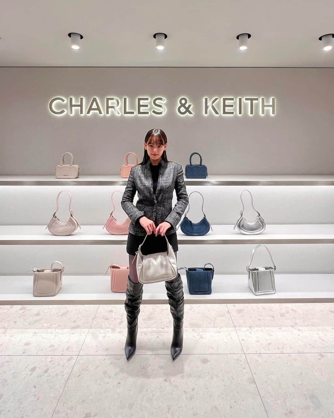 世良マリカさんのインスタグラム写真 - (世良マリカInstagram)「@charleskeith_jp  素敵な新作コレクションが沢山でわくわくしました♪  #pr」12月14日 22時49分 - seramali_jsmn