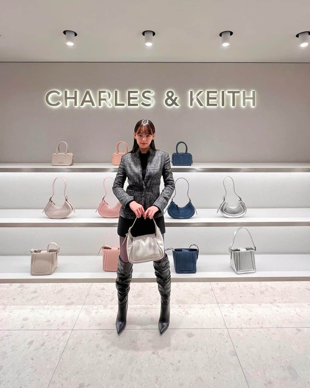 世良マリカのインスタグラム：「@charleskeith_jp  素敵な新作コレクションが沢山でわくわくしました♪  #pr」