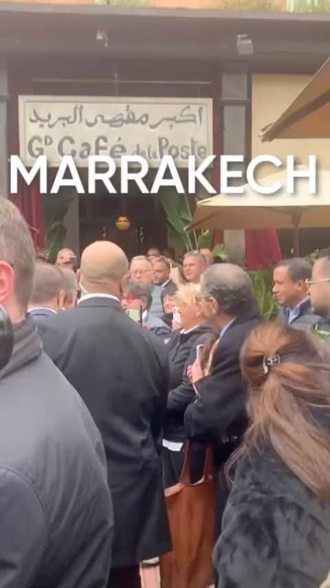 ニコラ・サルコジのインスタグラム：「Quel accueil à Marrakech 🇲🇦! #letempsdescombats @editionsfayard」