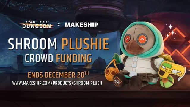 SEGAのインスタグラム：「Only a week left to get this super cute @makeship Shroom plush! 🌿   As well as the plush, by contributing to the crowdfunding campaign you will also receive a Steam Key for Dungeon of the Endless 🗝️   Get yours now and learn more about the campaign via the link in stories」