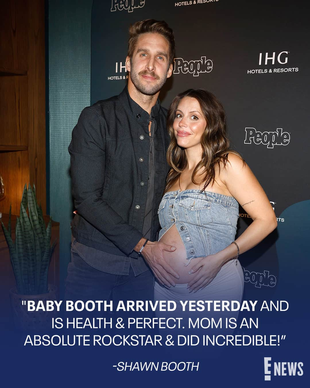 E! Onlineのインスタグラム：「Shawn Booth is entering a new rosy chapter: parenthood. 🥹❤️ He welcomes his first baby with Dre Joseph. Link in bio for all the deets. (📷: Getty)」