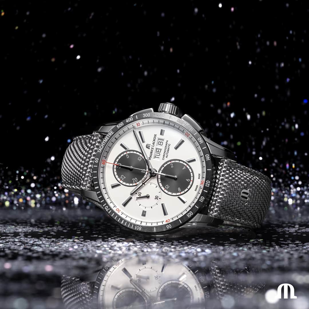 モーリスラクロアのインスタグラム：「Create a sparkling atmosphere for your Festive Season party with the #PONTOS S Chronograph! #YourTimeIsNow」