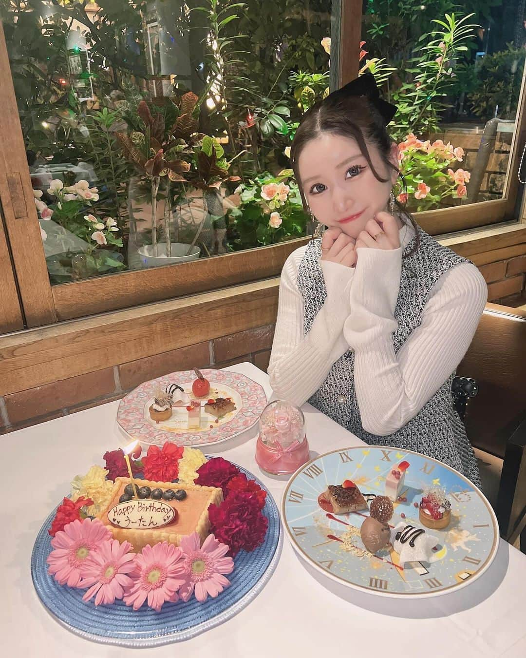 あいにゃんさんのインスタグラム写真 - (あいにゃんInstagram)「バースデープレートもデザートプレートもどちらも可愛すぎて映えるのでお誕生日祝いにピッタリ🎂🌟  ︎︎ ︎︎︎ ︎︎︎ ︎ コースのお料理もとっても美味しかったよ(*ᴗˬᴗ) * * #レストランモナリザ #モナリザ恵比寿 #恵比寿 #恵比寿グルメ #恵比寿ディナー #恵比寿カフェ #東京フレンチ #フレンチ #バースデープレート #バースデーケーキ #誕生日プレート #誕生日ディナー #誕生日ケーキ #restaurantmonnalisa #monnalisa #birthdaycake #birthdaygirl #birthday #grl #grlコーデ #グレイル #コンカフェ #コンカフェ嬢 #キャバ嬢 #アイドル #サロンモデル #ポニーテール #instagood #instalike #follow」12月15日 12時18分 - ainyan0310