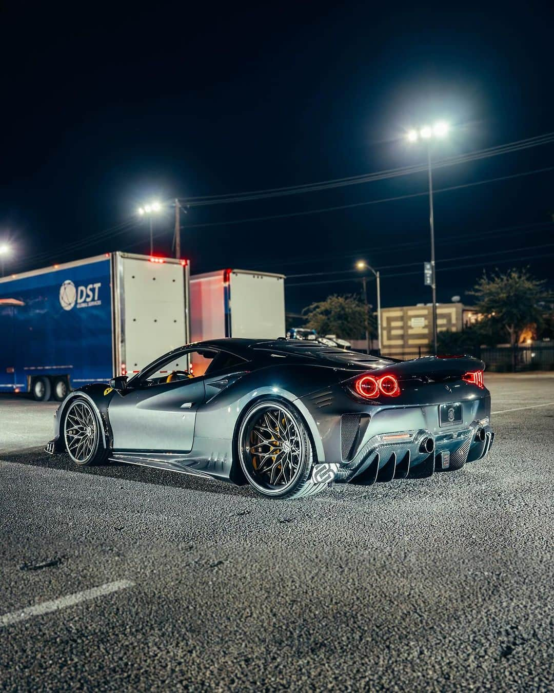 CARLiFESTYLEのインスタグラム：「Duke Dynamics Widebody Ferrari F8 for sale by @creativebespoke  Tailor made by @cb_autosalon #carlifestyle #ferrari #f8 #ferrarif8」