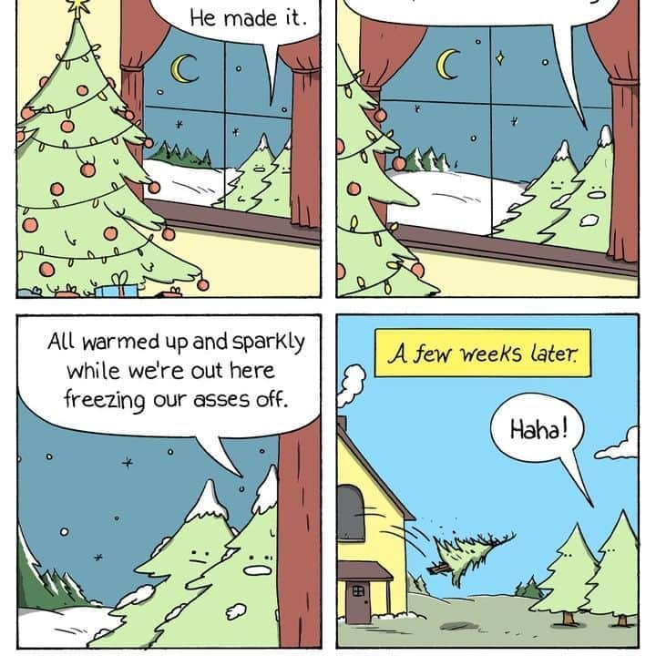 9GAGさんのインスタグラム写真 - (9GAGInstagram)「The rise and fall of Martin🌲 ✍🏻 @war.and.peas - #comics #christmastree #xmas #9gag」12月15日 4時00分 - 9gag