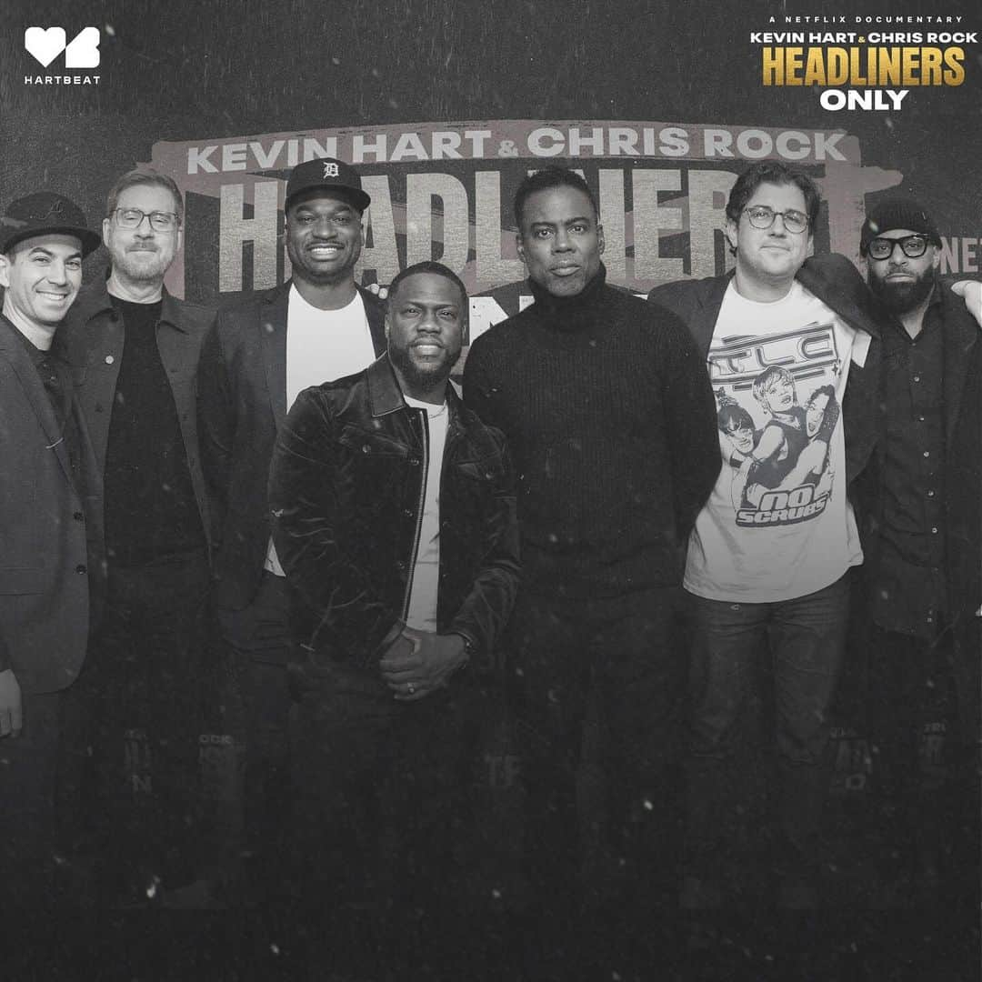 ケビン・ハートのインスタグラム：「This is what it looks like when hard work pays off 💪🏾Congrats to the team on an incredible documentary. “Headliners Only” is now streaming only on @Netflix. #HeadlinersOnly」