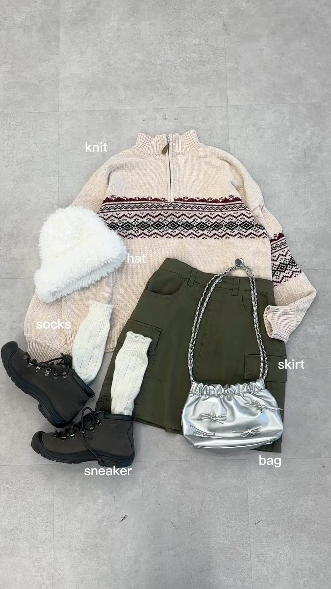 kutir / クティールのインスタグラム：「kutir x'mas coordinate.🎄💝  #kutir #クティール」