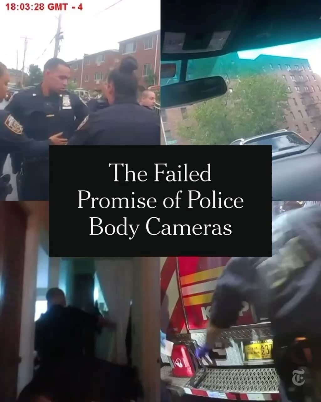 ニューヨーク・タイムズのインスタグラム：「When body-worn cameras began to be widely used by U.S. police departments a decade ago, they seemed to hold the promise of a revolution. Once police officers knew their actions were being filmed, the thinking was, surely they would think twice about engaging in misconduct. And if they crossed the line, they would be held accountable: The public, no longer having to rely on official accounts, would know about wrongdoing. Police and civilian oversight agencies would be able to use footage to punish officers and improve training. In an outlay of hundreds of millions of dollars, the technology represented the largest new investment in policing in a generation.  But as policymakers rushed to equip the police with cameras, they often failed to grapple with a fundamental question: Who would control the footage? Instead, they defaulted to leaving police departments with the power to decide what is recorded, who can see it and when.  Our six-month investigation reveals that without further intervention from city, state and federal officials and lawmakers, body cameras may do more to serve police interests than those of the public they are sworn to protect.  Tap the link in our bio to read the full collaboration between @nytmag and @propublica. Photographs by @nailaruechel.」