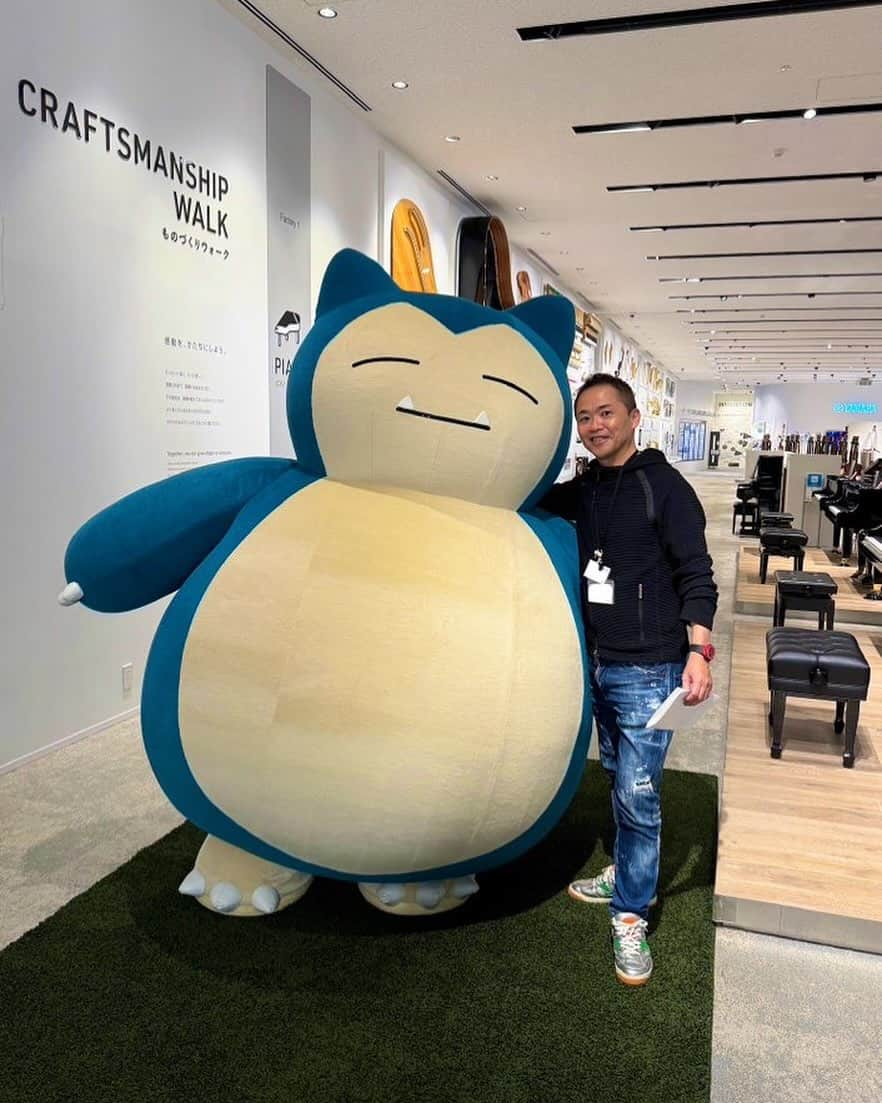 増田順一のインスタグラム：「カビゴンに会ってきた！ #ポケモン #カビゴン #pokemon #snorlax  #プロジェクトカビゴン」