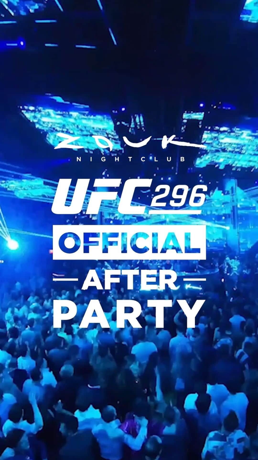 UFCのインスタグラム：「@ResortsWorldLV is the Official Home of UFC fans!   Join us for the Official UFC 296 Viewing Party at @RedtailLV and the Official #UFC296 After Party at @ZoukGroupLV 🎉」